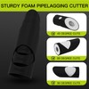 3 Piece Pipe Insulation Template, Foam Pipe Cutter Tool Set
