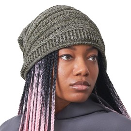 CHARM Extra Slouchy Summer Beanie for Men - Women Baggy Hipster Knit Cotton Slouch Hat Khaki