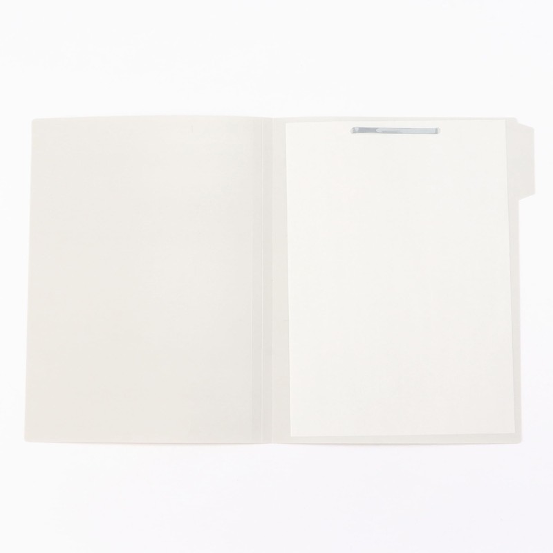 MUJI NDB23A9S Steel Paper Fasteners, Light Gray, Approx. 8.1 x