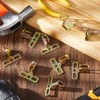 Hicarer 48 Pcs Steel Shutter Clips for Vinyl Shutters Hidden