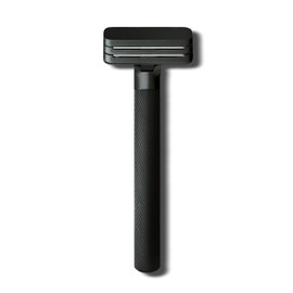 Form Razor | Aluminum Dual-Blade Safety Razor with 10 Single-Edge Blades | Eco-Friendly and Cost-Efficient Shaving Solution For Men and Women (Black)