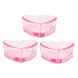 Outanaya Nail Art Cup Set Heart Dappen Dish Manicure Supplies for Nail Tools and Makeup Brushes
