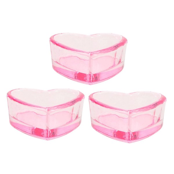 Outanaya Nail Art Cup Set Heart Dappen Dish Manicure Supplies