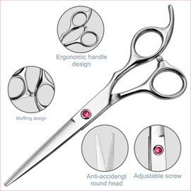 Hairdressing Thinning Scissors Set, Fcysy Professional Hairdressing Scissors, Blending Scissors, Hairdressing Set for Hair Cutting for Women, Men and Kids