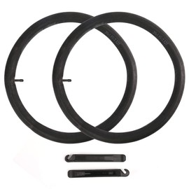 LotFancy 2 Pack 20” x1.95/2.0/2.10/2.125 Bike Inner Tubes, 32mm Schrader Valve, 20 Inch Bicycle Tube for Mountain Bike, Road Bike, Plus 2 Nylon Plastic Tire Levers