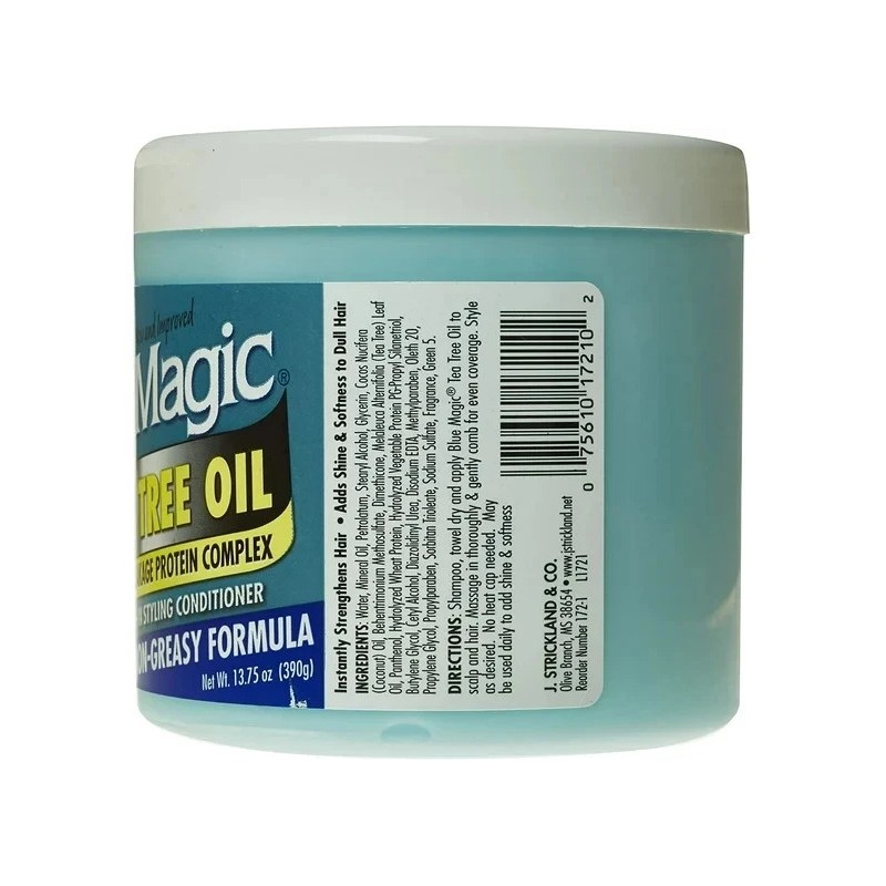 BLUE MAGIC Tea Tree Oil Leave-in Styling Conditioner Non-Greasy Formula