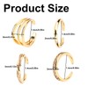 Mikovivi 4pcs Adjustable Toe Rings for Women, Open Toe Rings