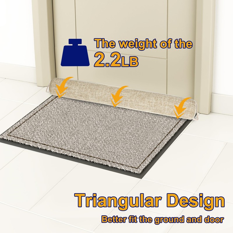 NABOWAN 30" Weighted Under Door Draft Stopper -Triangular Door Draft