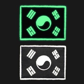 태극기 패치 야광 자수 (W905A82) Taegeukgi Patch Glow-in-the-Dark Embroidery (W905A82)