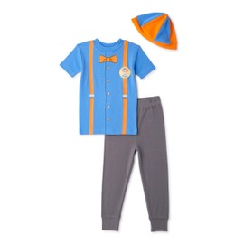 Blippi Boys' 2-Piece Sleepwear Pajama Set, Outfit 2, 2T