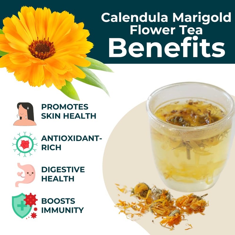 Teapro Calendula Tea 200g | Premium Marigold Loose Leaf Tea