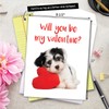 NobleWorks, Big Animal Valentines Card with Envelope (8.5 x 11