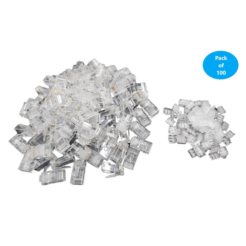 Micro Connectors Cat6/6A RJ45 Connectors for Slim Stranded (28AWG) Cable