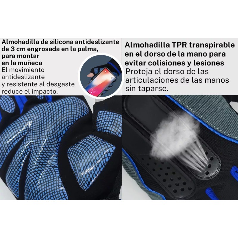 GOMITA Guantes Gym Tacticos Az Pesas Crossfit Gimnasio Mujer Hombre