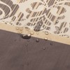 MVSUTA Sterling Farmhouse Brown Waterproof Polyester Fabric Chocolate Vintage Printed
