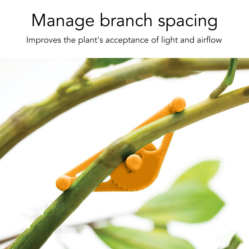 50 Packs Plant Support Clip Branch Reusable Adjustable Stem Trainer