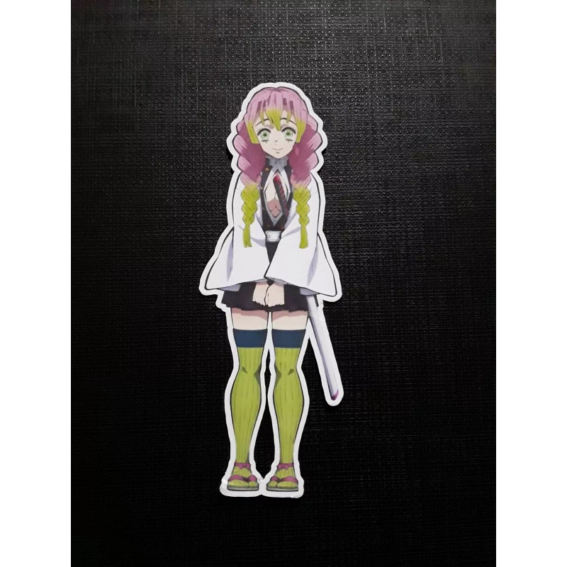 Mitsuri Kanroji Demon Slayer Glossy Sticker Anime Appliances, Walls, Windows!
