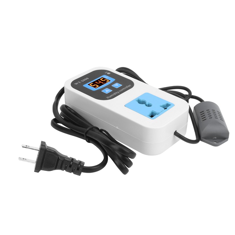 Digital Humidity Controller Humidify Dehumidification Switch Socket 0%~99%RH WT2000