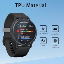 Kimiyaki 6 Pack for Garmin vivoactive 5 Blue Light Blocking Screen Protector [Anti-Blue Lighting], Soft TPU Clear Film for Garmin vivoactive 5,HD Transparent,Touch Sensitive