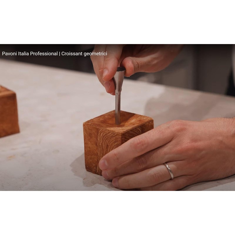 Pavoni CV3 Stainless Steel Cube Baking Mold 70x70x70mm with Stainless
