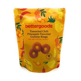 Tamarind Chili Pineapple Flavored Gummy Rings, Bettergoods 6oz/170g – Pack of 1