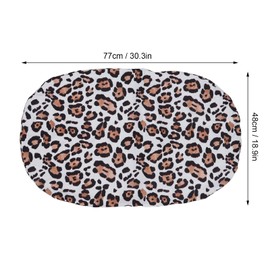 Baby Bassinet Cover,Washable Breathable Infant Lounger Replacement Cover for Newborn Boys Girls (Leopard Print)