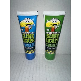 Toxic Waste 2x Toxic Waste Slime Licker Squeeze Sour Candy Tubes