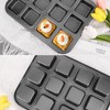 Beasea Brownie Pan with Dividers, 2 Set All Edges Square