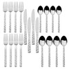 Towle Living Feta Forged 20-Piece Flatware Set - Stainless Steel
