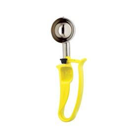 Zeroll 2020 Universal Standard Length EZ Disher Food Portion Control Scoop Designed for Right or Left Hand Use Dishwasher Safe NSF Approved, 2 1/8-Inch, Yellow