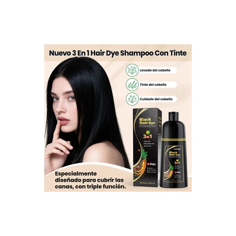 2pzs Hair Dye Shampoo Tinte Para Cubre Canas Mujer Y