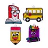School Shapes Suncatchers, 24 Pieces