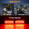 Nilight 40LED Red Emergency Strobe Traffic Advisor Light Bar with