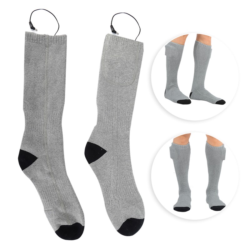 Heating Electric Rechargeable Winter Thermal Socks Soft Cotton Breathable SockEU