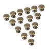 DIY Antique Retro 24x20mm Round Handle Bronze Set of 16