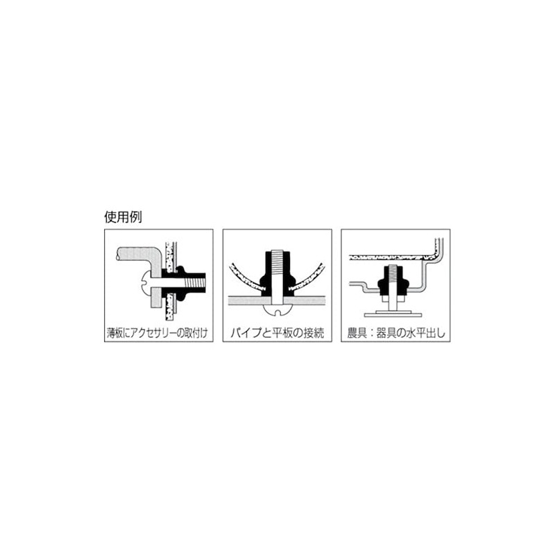 LOBTEX Blind Nut "Nut" (Flat Head, Steel) Eco Pack, Plate