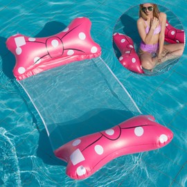 Air Mattress Pool, 4-in-1 Water Hammock, Air Mattress Water, Pool Mattress, Water Hammock with Net, Tanning Pool Air Mattress, Water Hammock, Pool Accessories, Pool Toy Adults