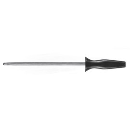 Wolf Gourmet 10" Honing Steel, Ergonomic for Comfort and Control, Forged High-Carbon Stainless Steel, 12.5 Degree Angle, Durable (WGCU190S)