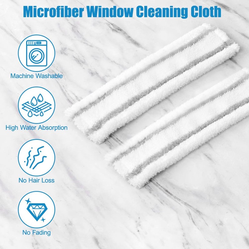Adiwo Window Vac Cleaning Pads for Karcher, 6Pcs Karcher Window