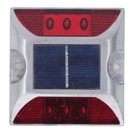 Solar Road Stud Light Cast Aluminium Alloy for Driveway Step Sidewalk Stair Outdoor IP68 Waterproof Road Marker Red Light
