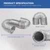 ALORAIR Dehumidifier Aluminum foil Outlet Duct with a Diameter of