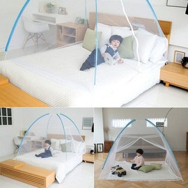 One-Touch Pop-Up Mosquito Net (Bottomless) - Various Sizes 5-6 Person (200x200cm)