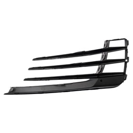 TRQ Right Outer Fog Light Hole Cover Black Passenger Side Compatible with 2015-2017 Volkswagen GTI VW1039138