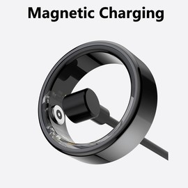 Yoidesu Smart Ring Health Tracker, Smart Health Ring Monitoreo del Sueño Conteo de Pasos Cerámica IP68 Impermeable para Ejercicio para Hombres (Talla 12)