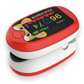 Oxímetro Infantil Monitor Digital de Oxigenación (Rojo), 1.0 unidad