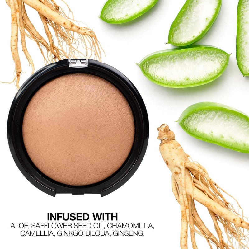 Palladio Baked Bronzer Polvo Compacto Illuminating Tan 0.35 oz