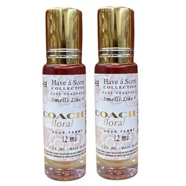 Smell like Coach Floral Pour Femme Roll On Oil 12ml (Pack of 2)