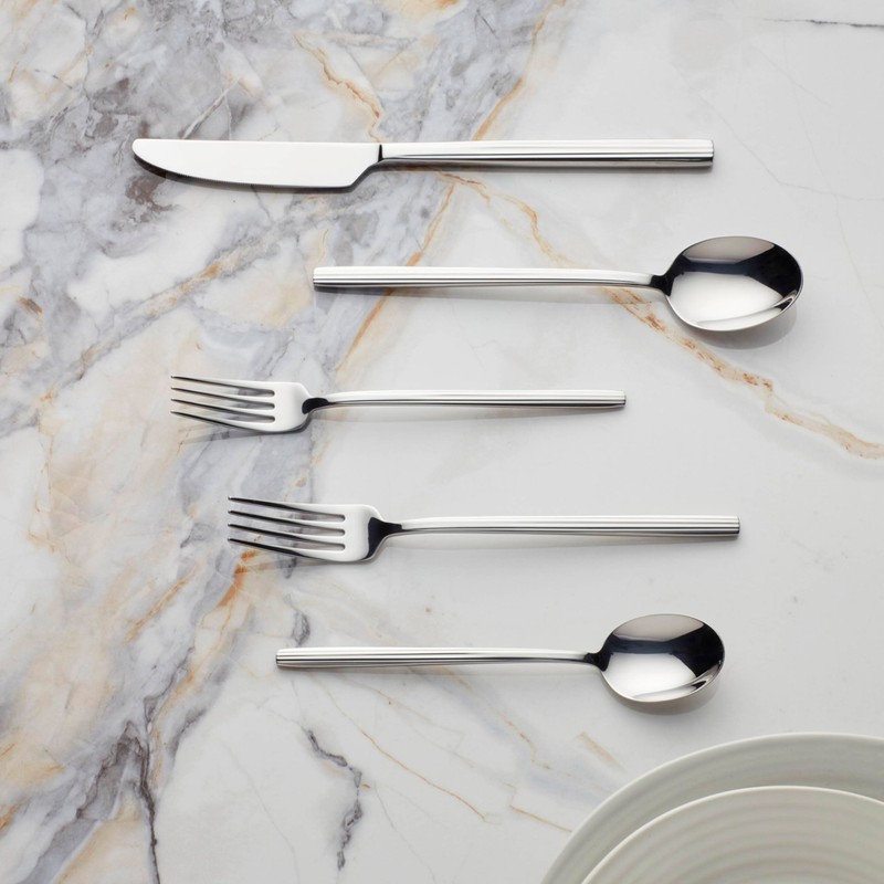Oneida Mirror Dean Piece Flatware Set, 20 Count