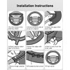Belinous Leather Steering Wheel Cover, Hand-Stitch on Wrap, Steering Wrap