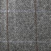 Lipodo Men's Flatcap with Checked Pattern, Lined Wool, Size 49